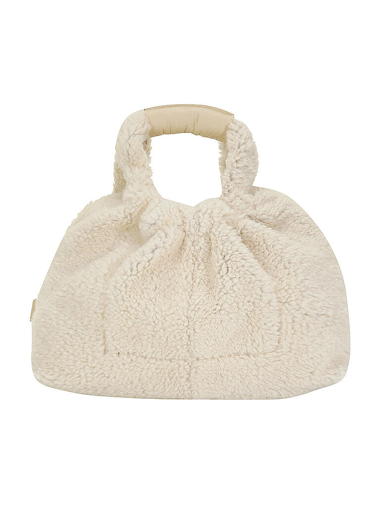 CLOSED | Ledertasche - Tasche aus Shearling ALIVE S | creme