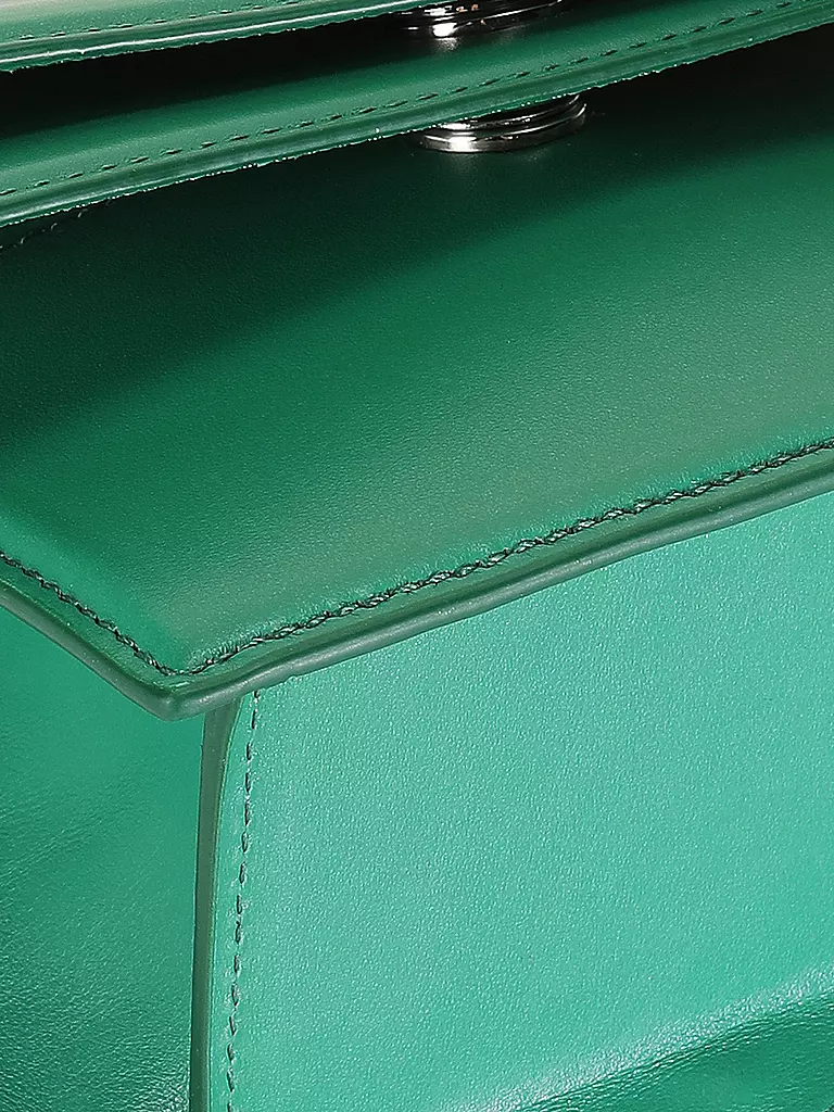 CLOSED | Ledertasche - Umhängetasche XSmall  | grün