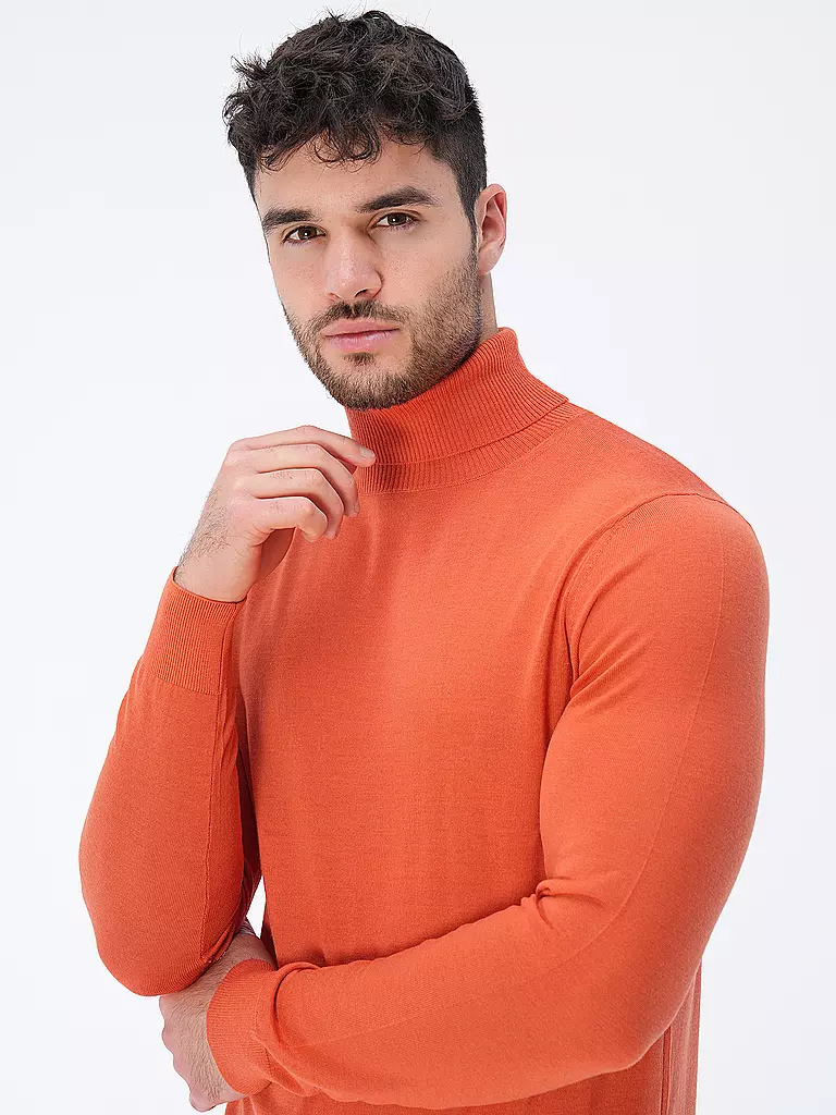 CLOSED | Rollkragenpullover | orange