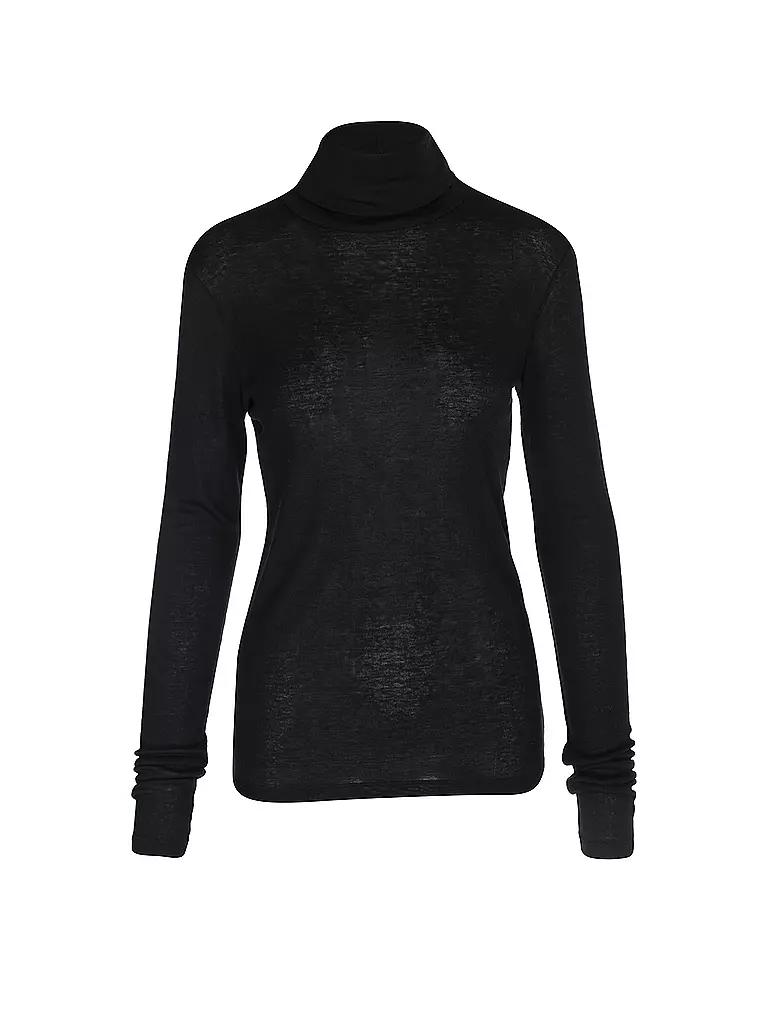 CLOSED | Rollkragenshirt | schwarz