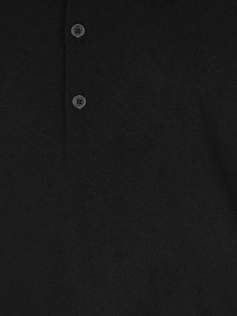 CLOSED | Strickpoloshirt  | schwarz