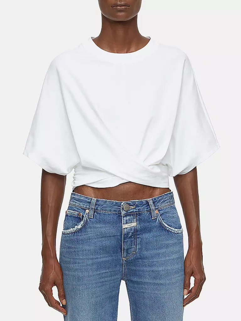 CLOSED | T-Shirt Cropped Fit  | weiss