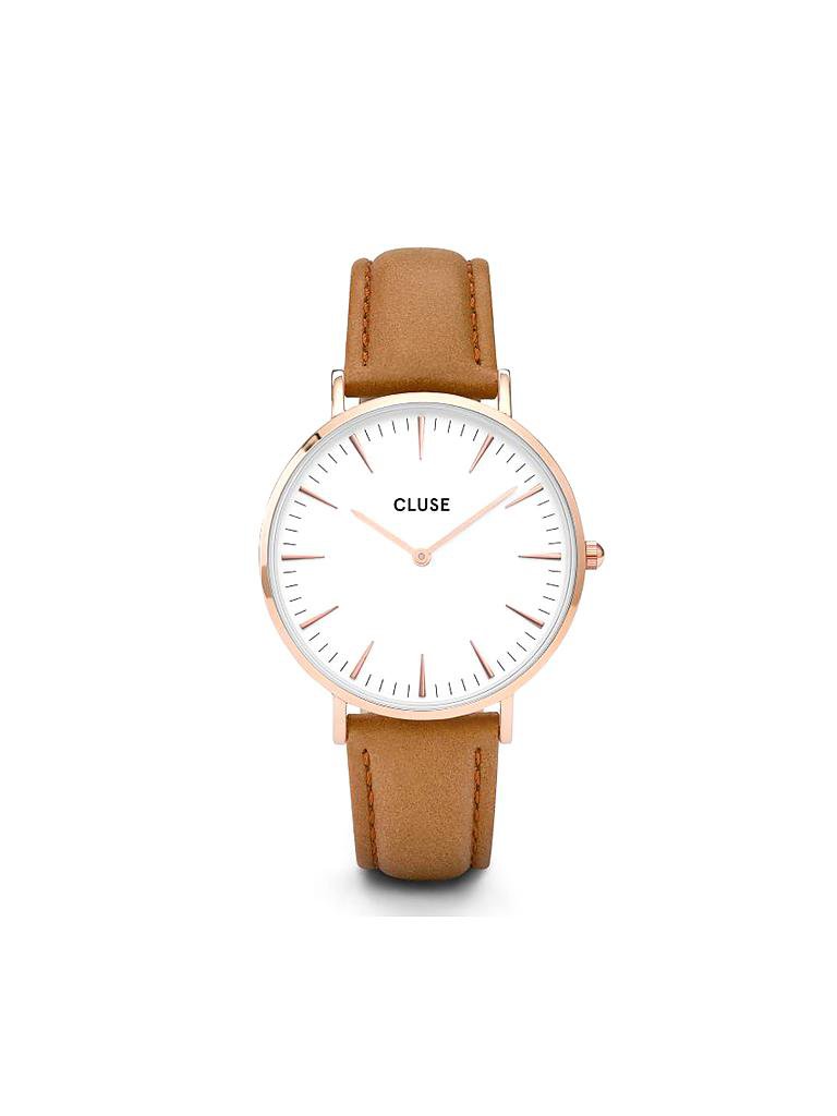 CLUSE | Armbanduhr "La Boheme" (rosegold/caramel) | braun