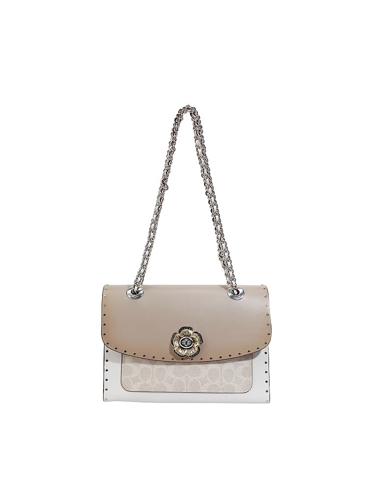 COACH Ledertasche - Umhängetasche  Parker  creme