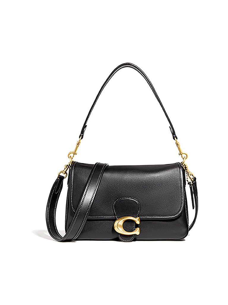 COACH Ledertasche - Umhängetasche Soft Tabby schwarz