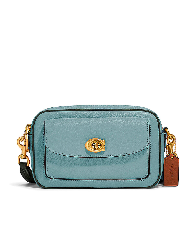 COACH Ledertasche - Camera Bag Willow blau