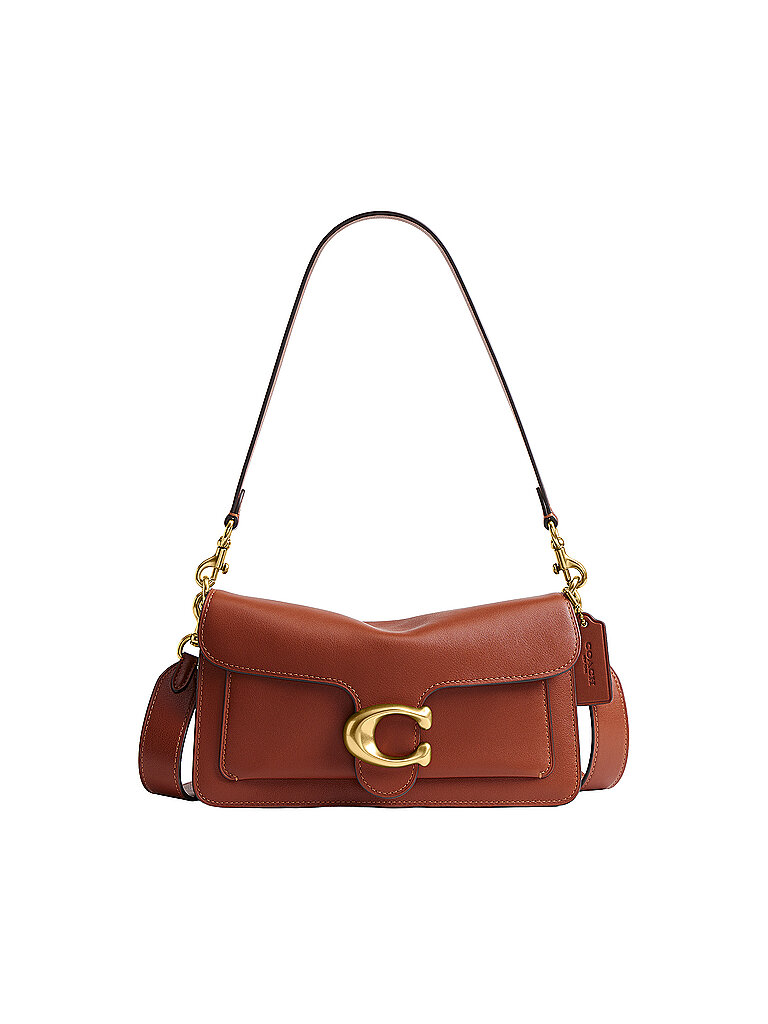 COACH Ledertasche - Schultertasche BAG 26 dunkelrot