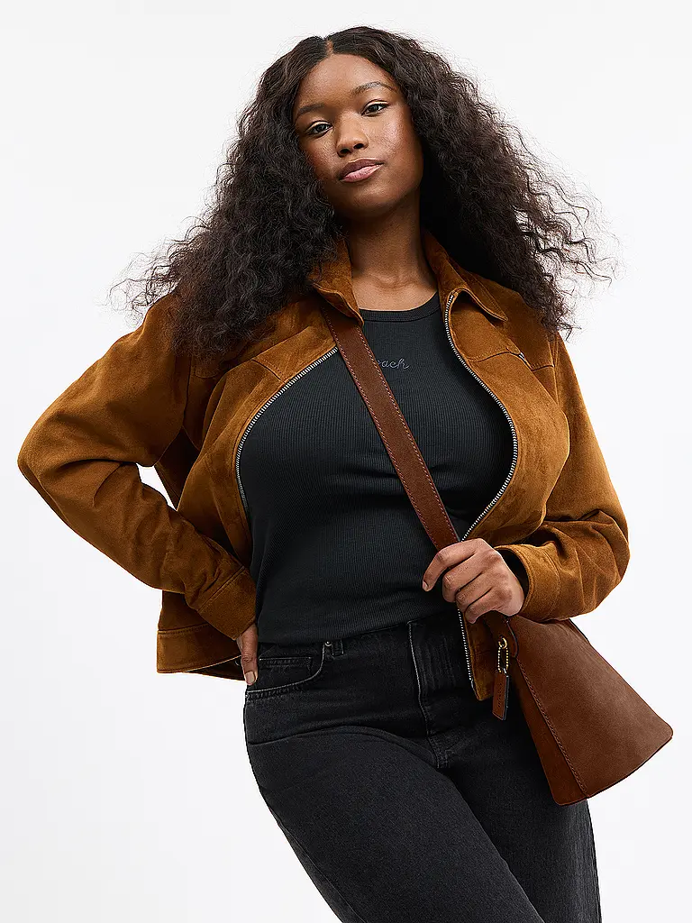 COACH | Ledertasche - Bucket Bag BLEECKER 21 | Camel