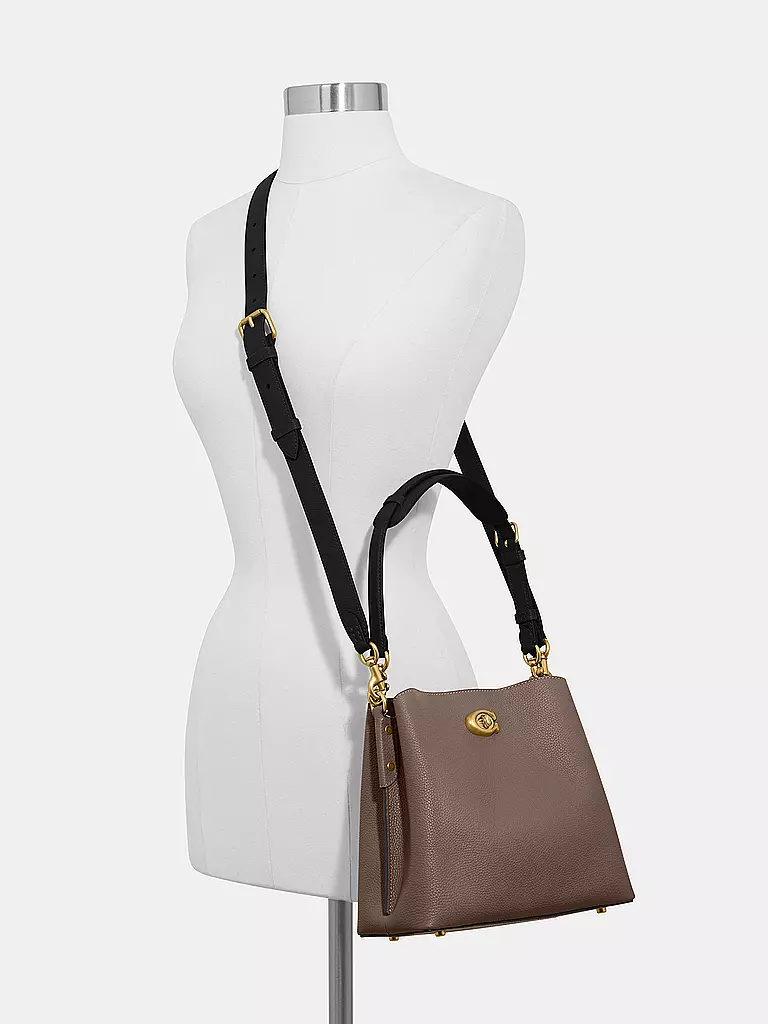 COACH | Ledertasche - Bucket Bag WILLOW | grau