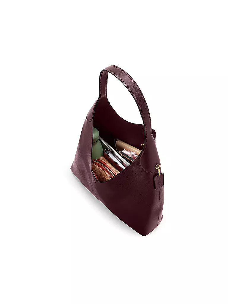 COACH | Ledertasche - Hobo Bag BROOKLYN 28 | dunkelrot