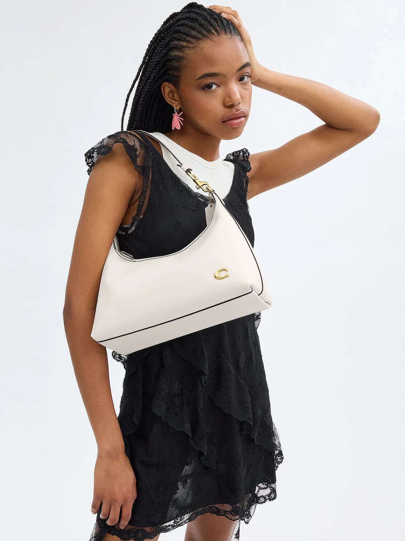 COACH | Ledertasche - Hobo JULIET | creme