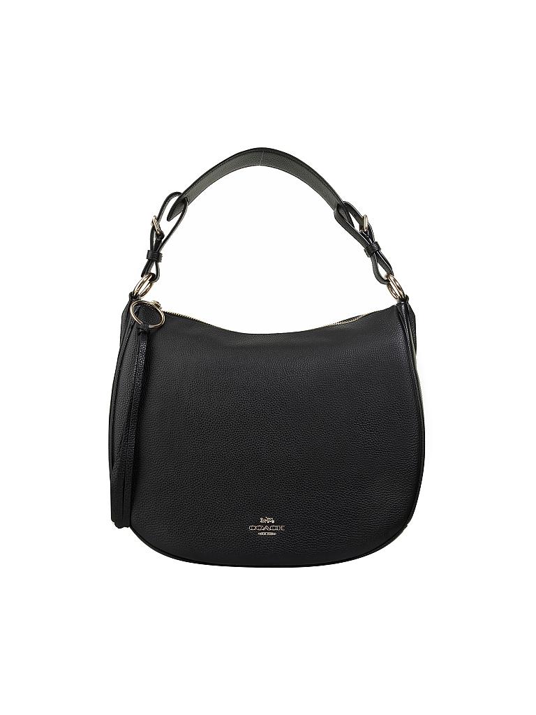 COACH | Ledertasche - Hobo-Bag "Sutton" | schwarz