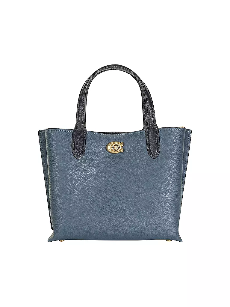 COACH | Ledertasche - Mini Bag WILLOW TOTE 24 | dunkelblau