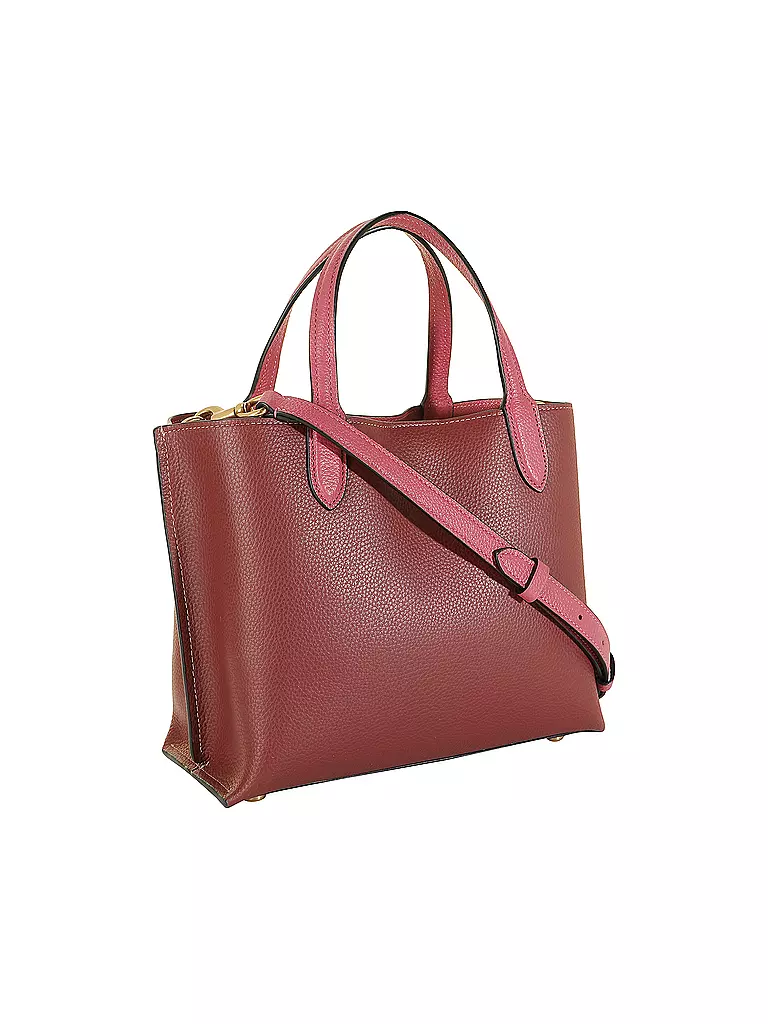 COACH | Ledertasche - Mini Bag WILLOW TOTE 24 | dunkelrot
