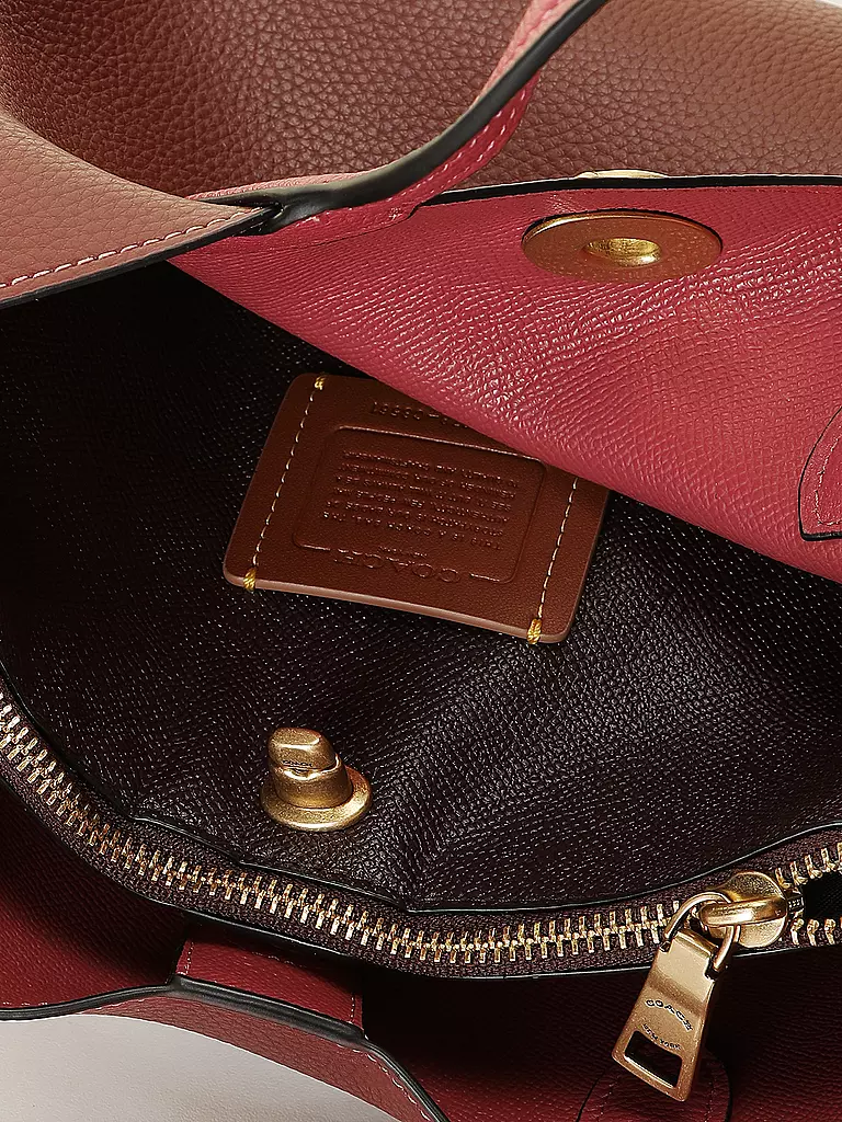 COACH | Ledertasche - Mini Bag WILLOW TOTE 24 | dunkelrot