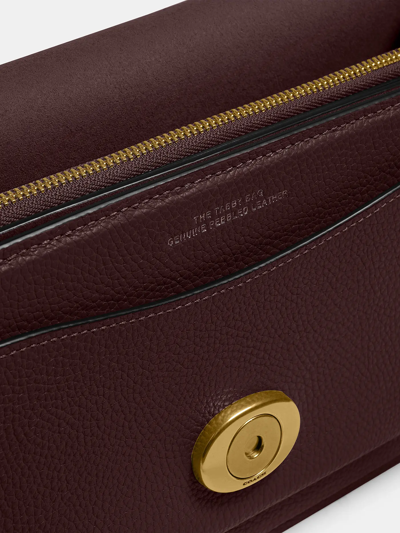 COACH | Ledertasche - Umhängetasche TABBY 26 | dunkelrot