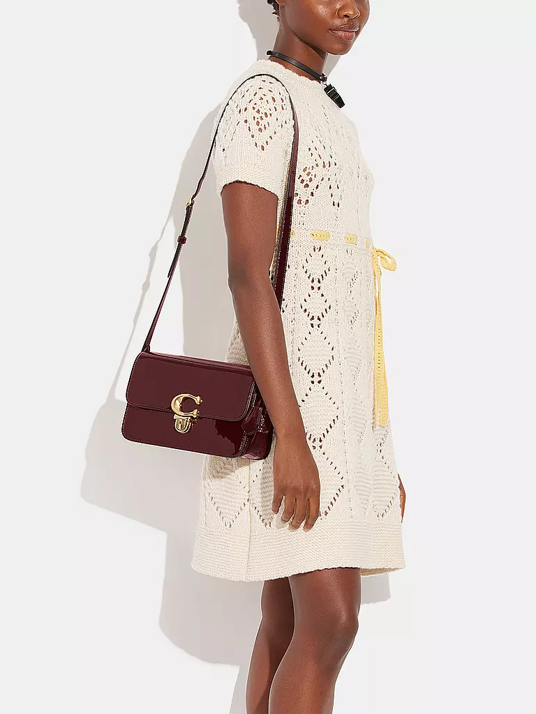 COACH | Ledertasche STUDIO | dunkelrot