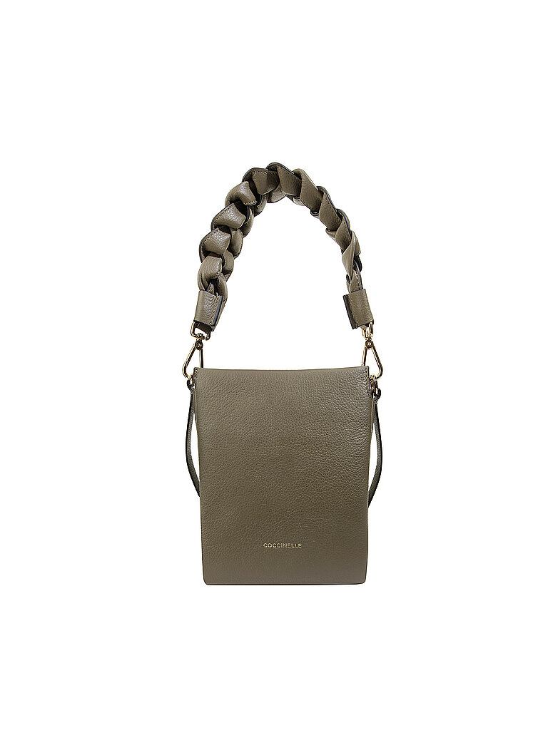 COCCINELLE Ledertasche - Henkeltasche Boheme Grana Double grün