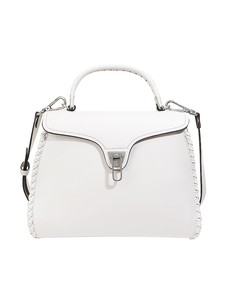 COCCINELLE Ledertasche - Henkeltasche Marvin Infilature creme