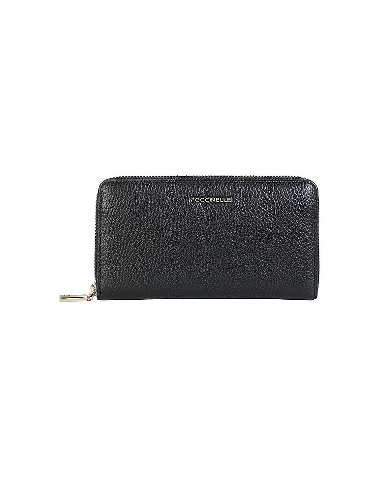 Portfolio Coccinelle Metallic weiche Frau Leder schwarz - E2mw5113201001