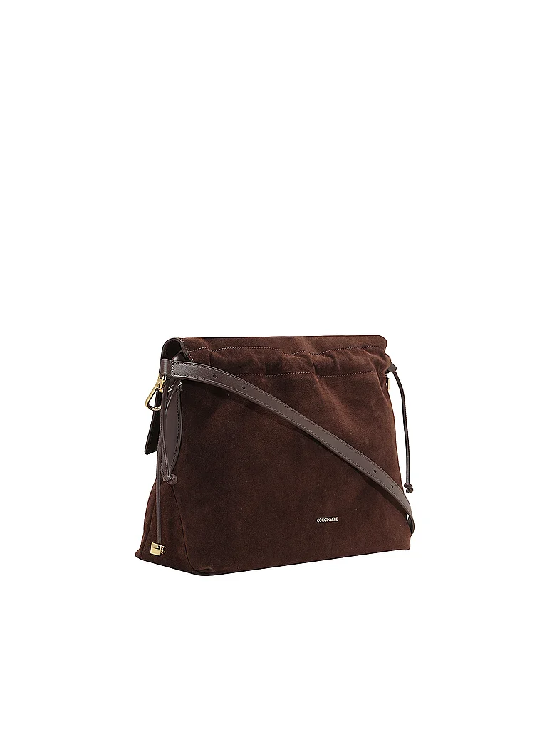 COCCINELLE Sac en cuir - Sac hobo LYDIA Small marron