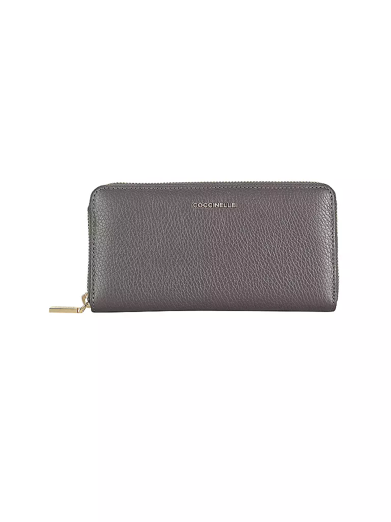COCCINELLE | Geldbörse METALLIC SOFT | grau