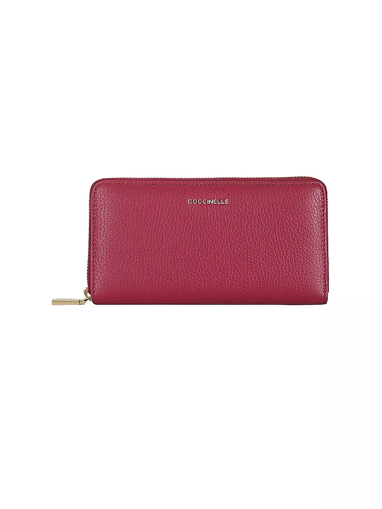 COCCINELLE | Geldbörse METALLIC SOFT | beere