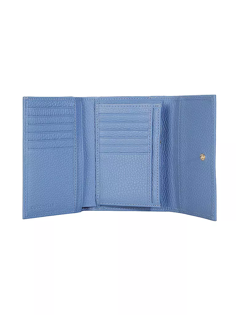 COCCINELLE | Geldbörse METALLIC SOFT | hellblau