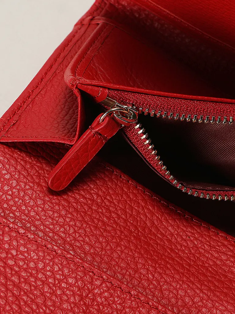 COCCINELLE | Geldbörse METALLIC SOFT | Rot