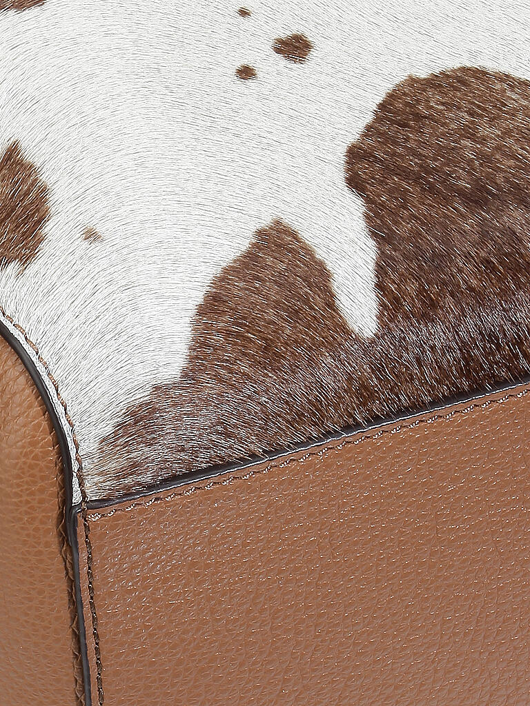 COCCINELLE | Henkeltasche Concrete Journal Cow | braun