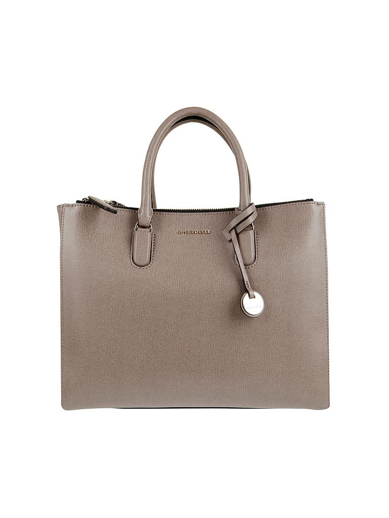 COCCINELLE | Ledertasche "Clementine" | grau