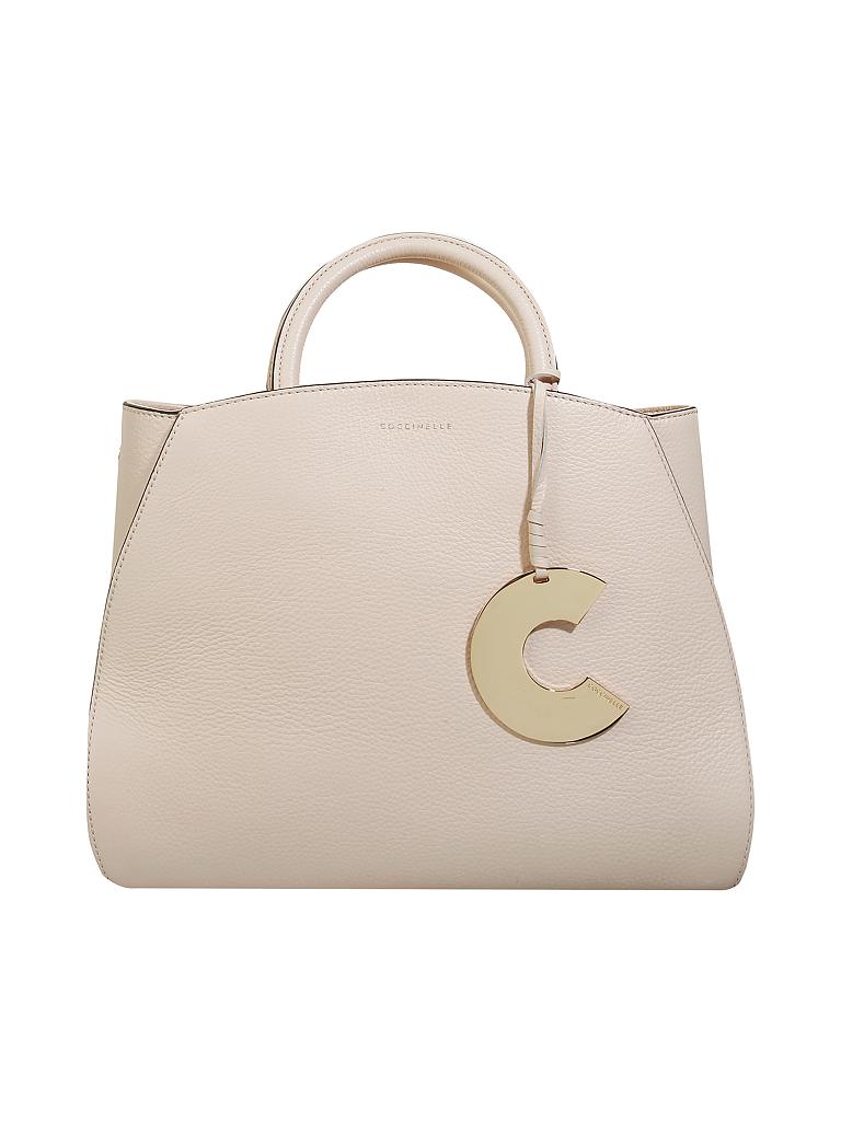 COCCINELLE | Ledertasche - Henkeltasche "Concrete" | beige