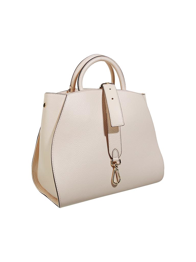 COCCINELLE | Ledertasche - Henkeltasche "Concrete" | beige