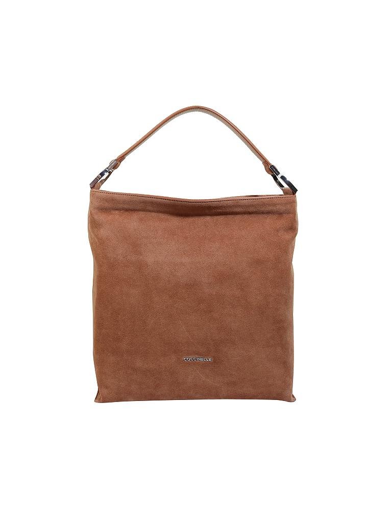 COCCINELLE | Ledertasche - Hobo "Keyla Suede" | braun