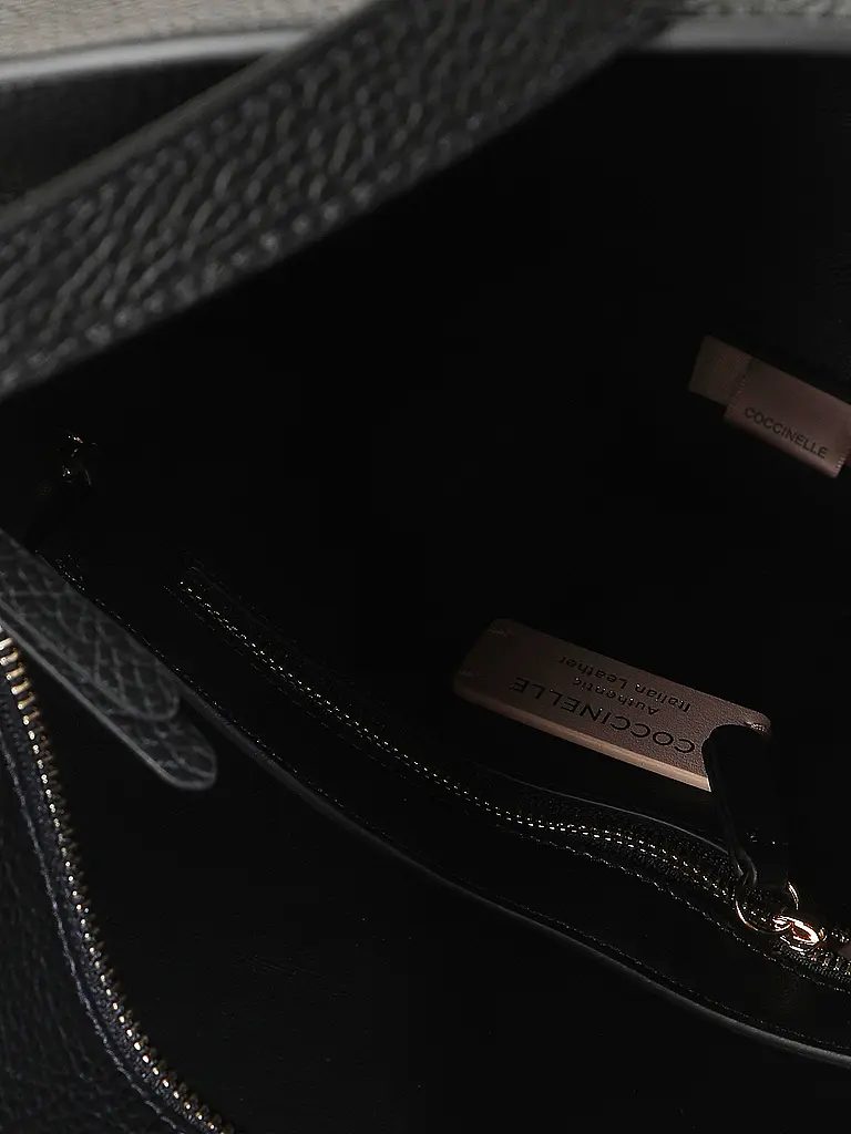 COCCINELLE | Ledertasche - Hobo Bag C-ME | Schwarz