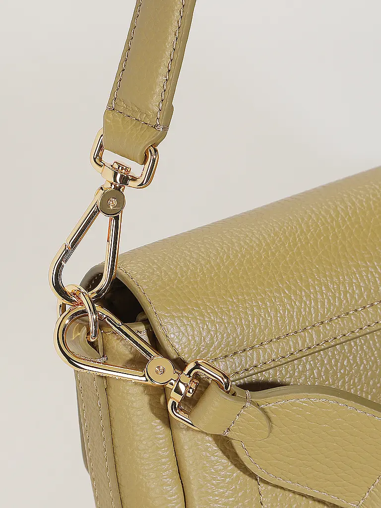 COCCINELLE | Ledertasche - Schultertache C-ME LOCK Medium | Grün