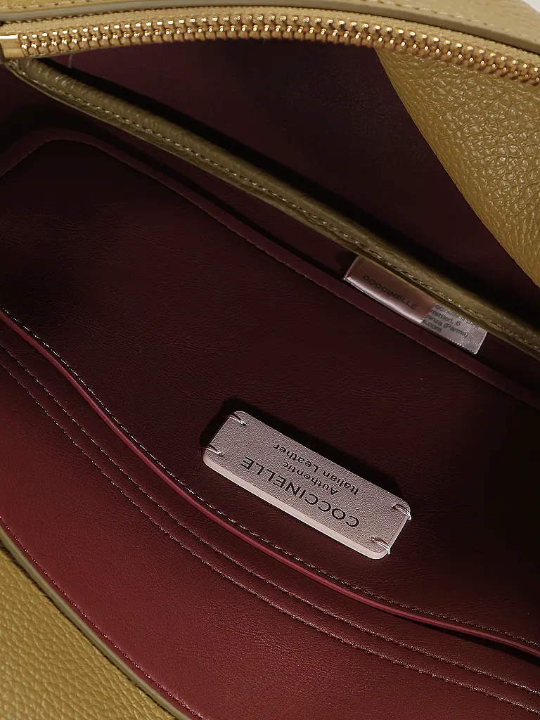 COCCINELLE | Ledertasche - Schultertasche C-ME LOCK | Grün