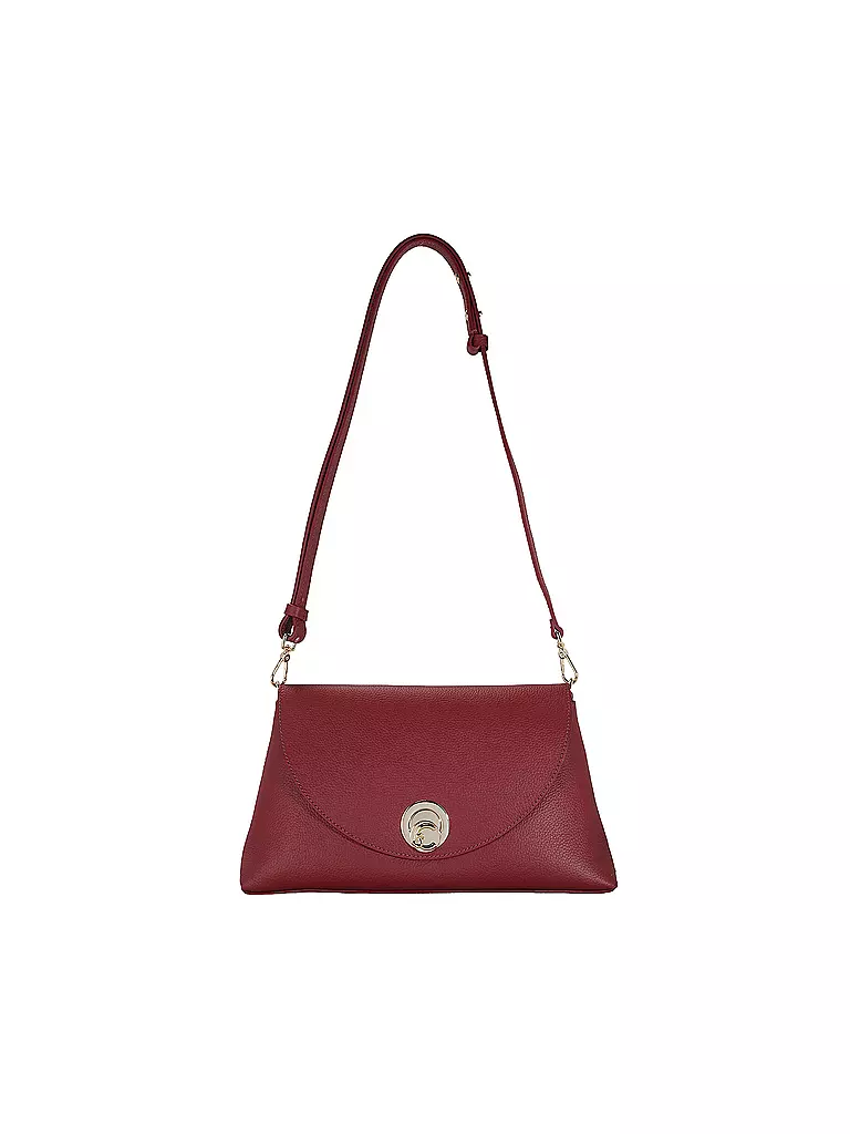 COCCINELLE | Ledertasche - Schultertasche COCCINELLENIKLA | dunkelrot