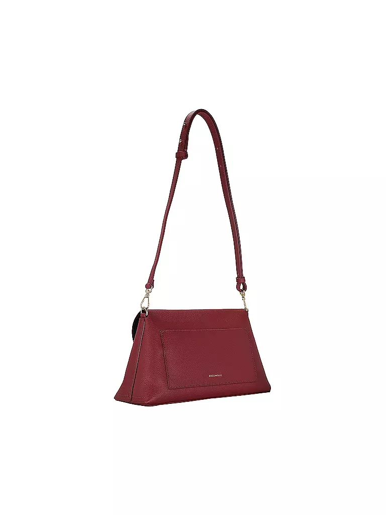 COCCINELLE | Ledertasche - Schultertasche COCCINELLENIKLA | dunkelrot