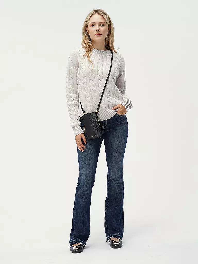 COCCINELLE | Ledertasche - Smartphone Bag FLOR | schwarz