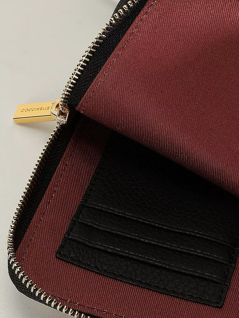 COCCINELLE | Ledertasche - Smartphone Bag FLOR | schwarz