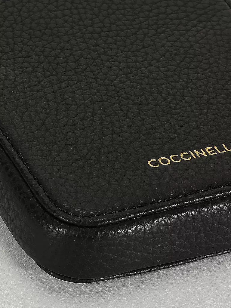 COCCINELLE | Ledertasche - Smartphone Bag FLOR | schwarz