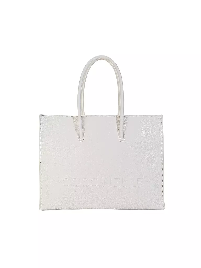COCCINELLE | Ledertasche - Tote Bag COCCINELLEMYRTHA MAXI LOG | weiss