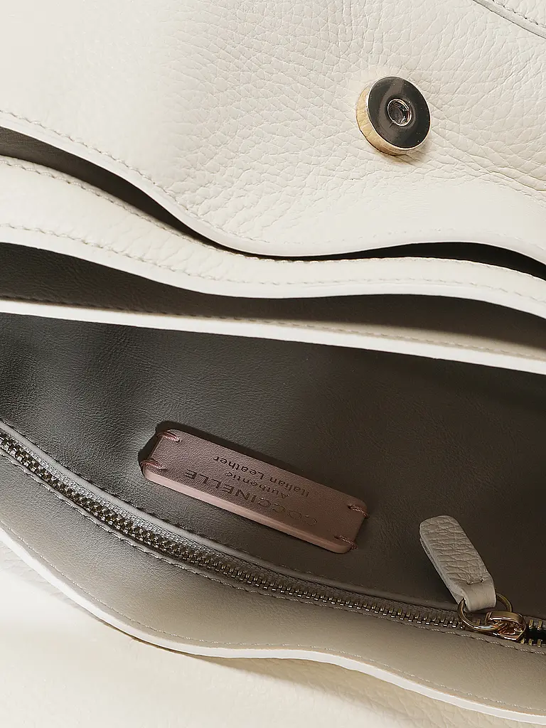 COCCINELLE | Ledertasche - Umhängetasche C-ME | Creme