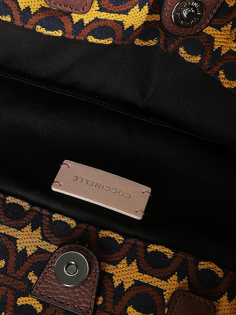 Borsa a mano Never Without Jacquard con frange Multicolor Noir Noir Coccinelle