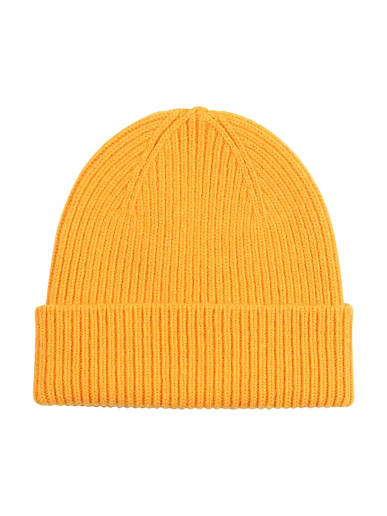 Colorful Standard Merino Wool Beanie Hat - Burned Yellow Burned Yellow ONE Size