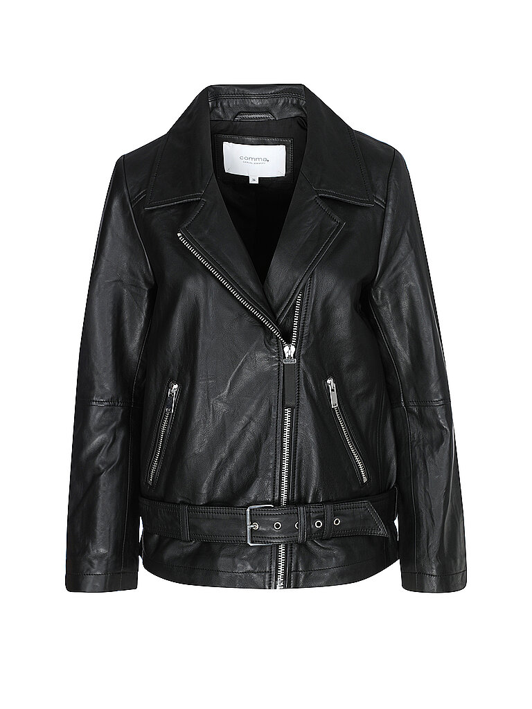 COMMA IDENTITY Lederjacke schwarz | 40