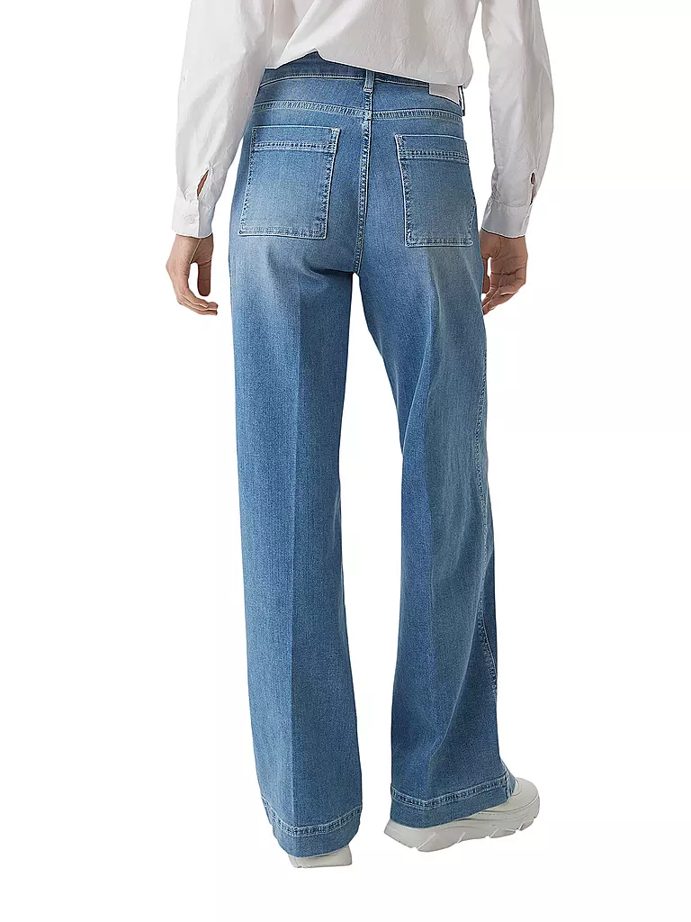 COMMA IDENTITY | High Waist Jeans Loose Fit  | blau