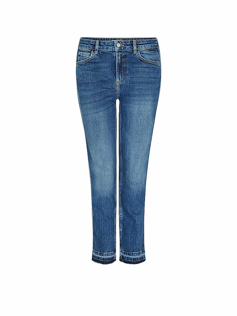 COMMA IDENTITY Jeans Cropped Fit blau