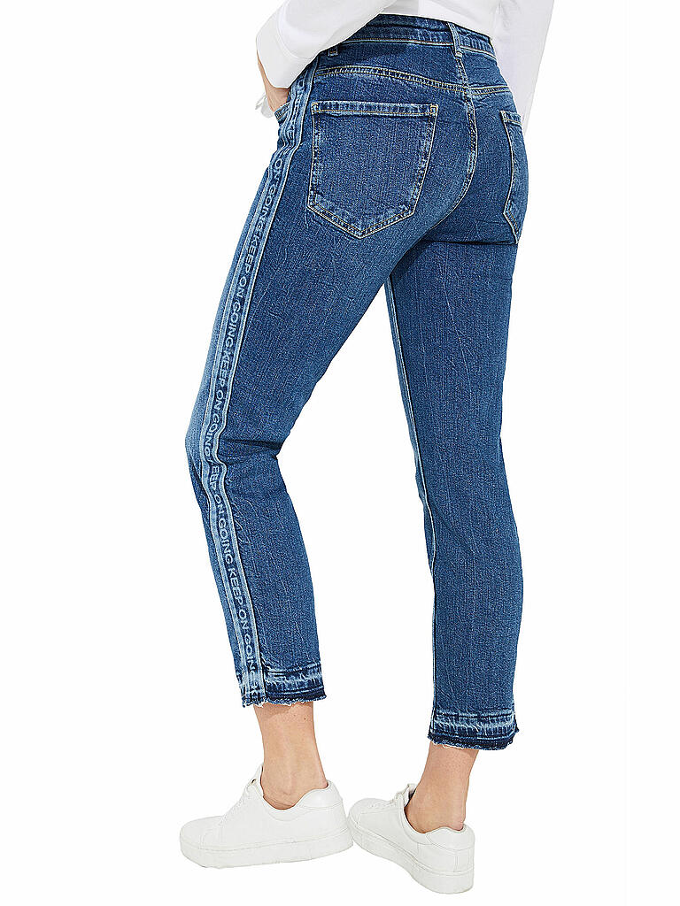 COMMA IDENTITY Jeans Cropped Fit blau 34